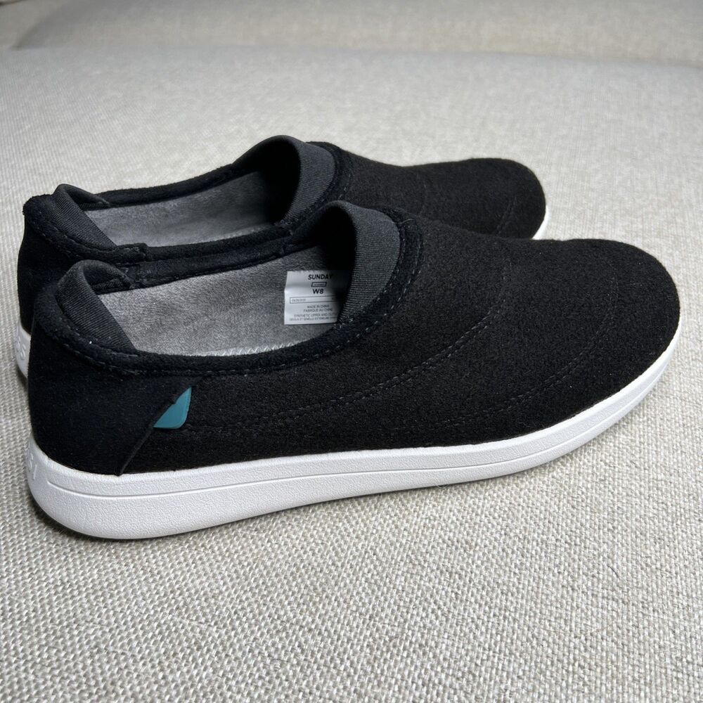 Vessi Womens Sunday Slippers Size W8 Black Excellent Loungewear Comfort - Picture 3 of 7